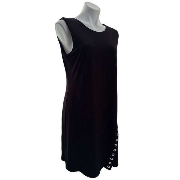 Calvin Klein Black Sleeveless Dress With Side Grommet Detail, Women's Size 12 - Picture 2 of 8